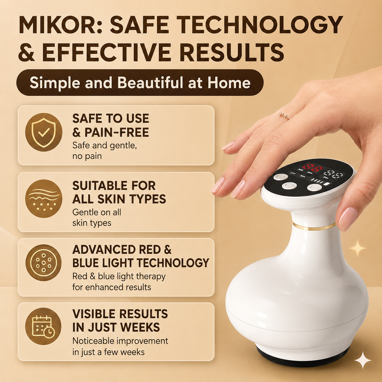 4-in-1 Cupping Massage Machine: The "Golden" Solution for Wrinkled and Sagging Skin at Home