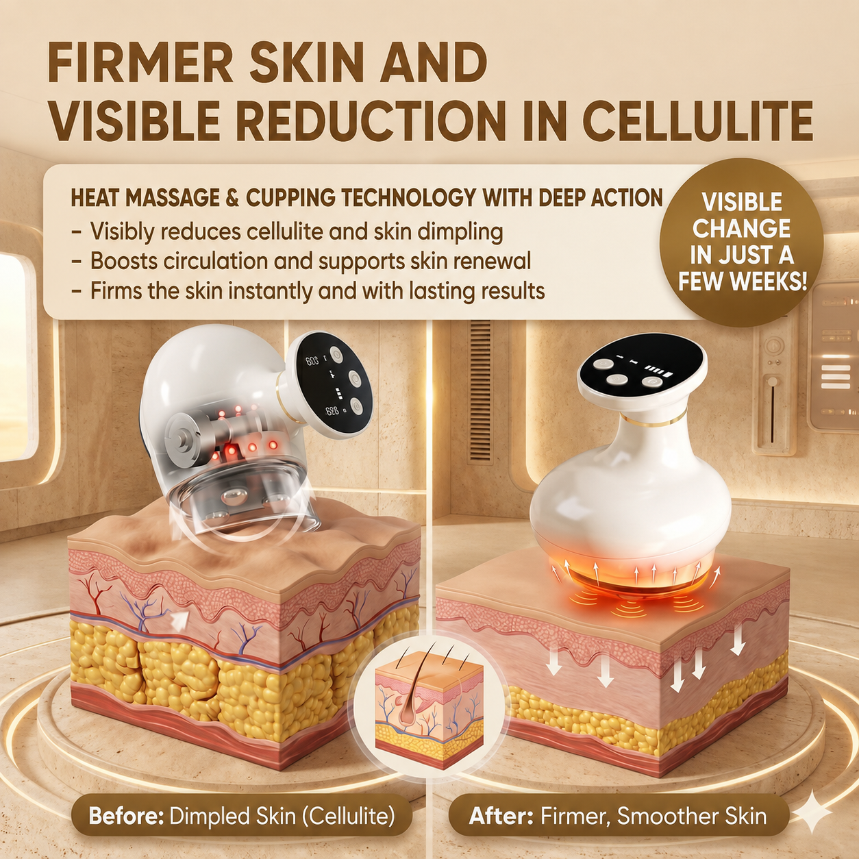 4-in-1 Cupping Massage Machine: The "Golden" Solution for Wrinkled and Sagging Skin at Home